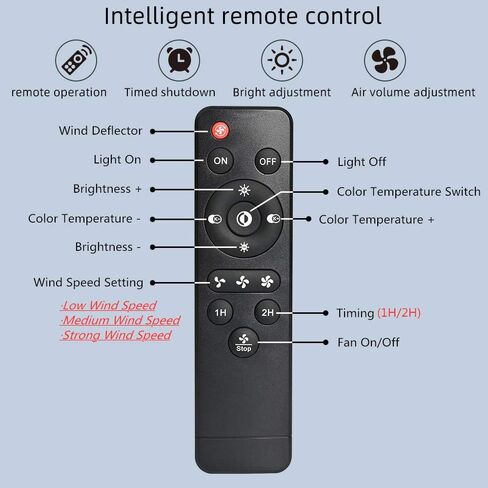 POWROL Ceiling Fan with Lights and Remote in Saudi Arabia