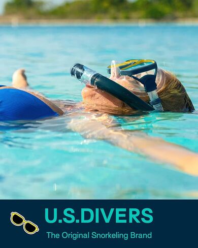 OutdoorMaster x U.S. Divers Cozumel TX Combo Snorkeling Gear for Adults, Dry Snorkel Set Panoramic View Anti-Fog Anti-Leak Swim Mask, Scuba Diving Swimming Snorkel Kit in Saudi Arabia