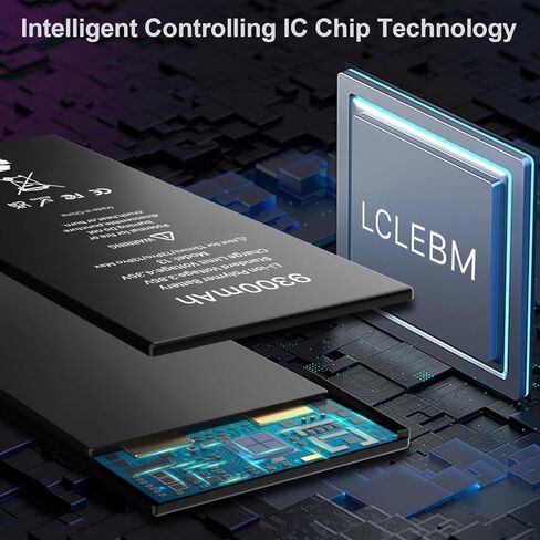 LCLEBM [9300mAh] Battery for iPhone 13, 2024 New 0 Cycle Higher Capacity Battery Replacement for iPhone 13 Model A2635, A2634, A2633, A2631, A2482 with Complete Repair Tools Kits in Kuwait