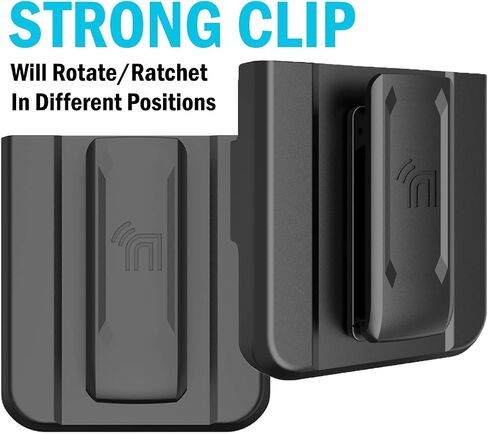 Case with Clip for Galaxy Z Flip 4 5G, Nakedcellphone Special Ops Tactical Dual Layer Rugged Cover and [Rotating/Ratchet] Belt Hip Holster Combo for Samsung Z Flip4 Phone (SM-F721U, 2022) - Black in Saudi Arabia