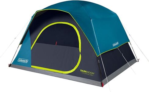 Coleman Skydome Dark Room Tent, 4/6/8/10 Person Family Tent Blocks 90% of Sunlight & Sets Up in 5 Minutes, Weatherproof Tent Offers 20% More Headroom in Saudi Arabia