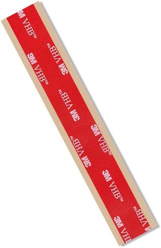 3M VHB Tape 5962 لفة شريط ربط دائم - 1.125 بوصة × 15 قدم. رغوة سوداء قابلة للتوافق مع لاصق أكريليك. in Kuwait