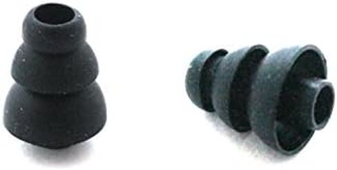 8 Pcs Large (L) Black Triple Flange Replacement Eartips Earbuds for Monster Beats Dr. Dre Tour, urBeats, Powerbeats and LG Tone in Saudi Arabia