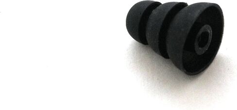 8 Pcs Large (L) Black Triple Flange Replacement Eartips Earbuds for Monster Beats Dr. Dre Tour, urBeats, Powerbeats and LG Tone in Saudi Arabia