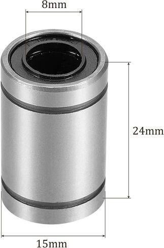 4pcs LM16UU Linear Ball Bearings, [16mm x 28mm x 37mm] Steel Linear Motion Bearing for CNC Machines Packaging Equipment 3D Printers Use in Saudi Arabia