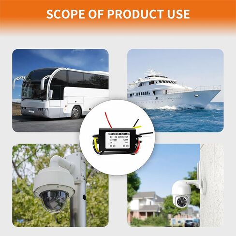 PENCK تيار مستمر 36 فولت 48 فولت إلى تيار مستمر 12 فولت 1A 12 واط محول طاقة منظم منظم محول طاقة السيارة محول خفض الجهد للنظام الشمسي LED in Kuwait