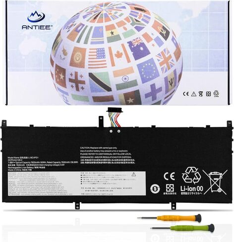 بطارية الكمبيوتر المحمول ANTIEE 60Wh L19C4PD1 L19D4PD1 لأجهزة Lenovo Ideapad Yoga 6-13ARE05 6-13ALC6 Yoga C640-13IML LTE Series 5B10U65274 5B10W67329 5B10U65275 5B10W67385 SB10W67395 SB10W67360 7.68 فولت 7820 مللي أمبير in Saudi Arabia