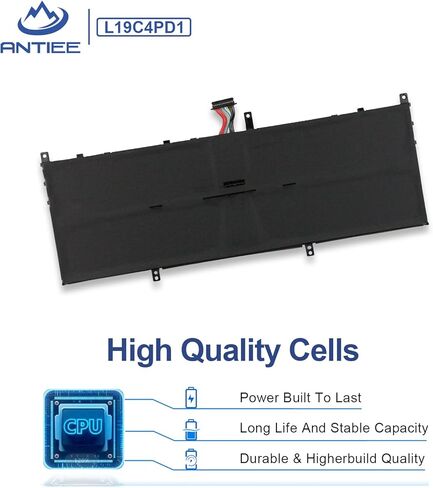 بطارية الكمبيوتر المحمول ANTIEE 60Wh L19C4PD1 L19D4PD1 لأجهزة Lenovo Ideapad Yoga 6-13ARE05 6-13ALC6 Yoga C640-13IML LTE Series 5B10U65274 5B10W67329 5B10U65275 5B10W67385 SB10W67395 SB10W67360 7.68 فولت 7820 مللي أمبير in Saudi Arabia