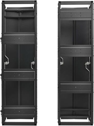 Tripp Lite Vertical Cable Manager, High-Capacity Deep Double Finger Duct, Front-Facing Cover, Two 3.5 feet Tall Sections, 12 inch Wide x 11.4 inch Depth, Black, 5-Year Warranty (SRCABLEVRT12HD) in Saudi Arabia
