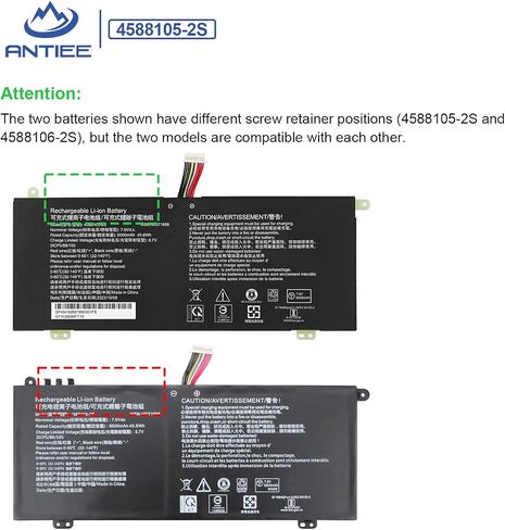 4588105-2S 4588106-2S Laptop Battery for Dynabook Satellite Pro C50D-B-10D C50D-B-10E C50D-B-11A C50D-B-100 C50-E-105 C50-H-103 C50D-B-113 C50D-B-115 MEDION Akoya E15403 Series 40071698 40072215 7.6V in Saudi Arabia