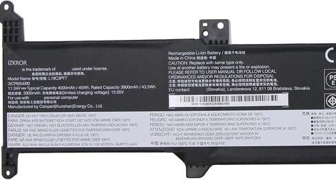 L19C3PF7 45Wh استبدال البطارية لينوفو IdeaPad 3-14ARE05 3-14IML05 3-14IIL05 3-14ITL05 3-15IML05 3-15IIL05 3-15ITL05 / V14 G1-IML / V15 G1-IML سلسلة الكمبيوتر المحمول L19L3PF5 L19D3PF5 11.34V in Saudi Arabia