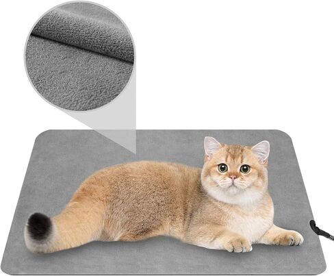 FluffyDream Pet Heating Pad for Dogs and Cats Indoor Warming Mat Electric Heating Pad with Chew Resistant Steel-Wrapped Cord and Soft Cover in Saudi Arabia