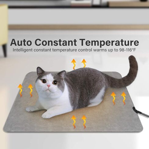 FluffyDream Pet Heating Pad for Dogs and Cats Indoor Warming Mat Electric Heating Pad with Chew Resistant Steel-Wrapped Cord and Soft Cover in Saudi Arabia