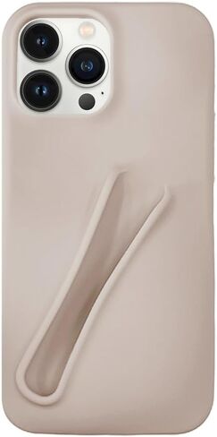 Generic Lip Gloss Phone 15 Pro Max Case - Premium Silky Silicone Lip and Phone Case with Puffy Back and Tactile Buttons for Easy Grip - Protective and Stylish Case Phone 15 Pro Max (Pink) in Saudi Arabia