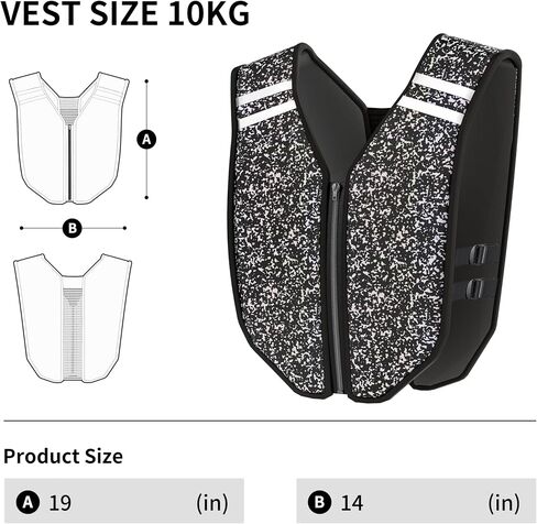 PROIRON Weighted Vest Soft Washable for Men Women Kids 6.6lbs/11lbs/17.6lbs/22lbs,Fully Reflective Running Weight Vest,No Leakage Weighted Vest for Fitness,Workout,Weight Loss,Strength Training in Saudi Arabia