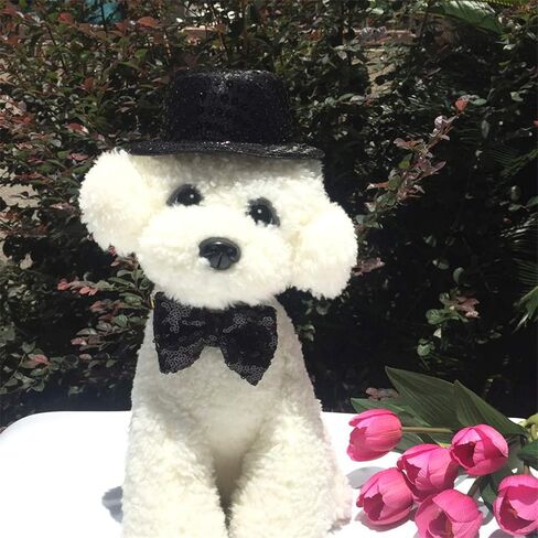 2-Pack Dog Costume Company Top Hat, Bow Ties for Dogs Funny Pets Accessories Dogs Top Hat and Bow Tie for Small Dog Party Supplies in Saudi Arabia