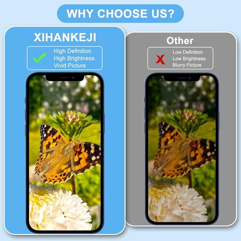 for iPhone 12/12 Pro Screen Replacement Kit Inch LCD Display Full HD Digitizer Support 3D Touch Face ID with Full Repair Tools Waterproof Frame Sticker Screen Protector for A2172 A2403 A2341 A2407 in Saudi Arabia