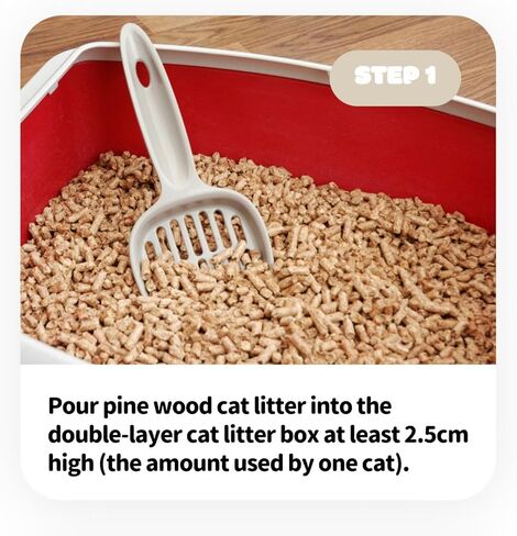 Non-clumping Cat Litter 11LBS (5Kg)- 100% Natural Pine Wood, Eco-friendly, Highly Absorbent, Superior Odor Control and Low Tracking - for Cats, Rabbits, Hamsters and Reptiles in Saudi Arabia