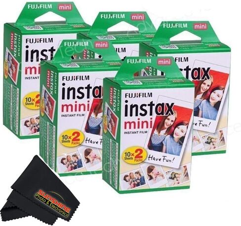 Fujifilm Instax Mini Instant Film (3 Twin Packs, 60 Total Pictures) - International Version in Kuwait