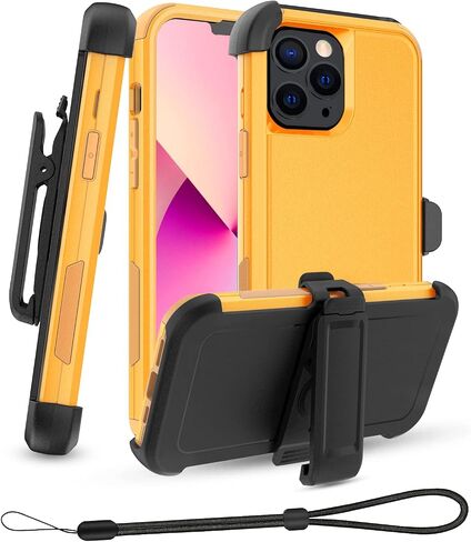 Unitedtime for iPhone 13 Pro Case Magnetic Compatible with MagSafe with Belt-Clip Holster, Rugged Shockproof Military Grade Tough Bumper Phone Cover Heavy Duty (Camouflage) in Saudi Arabia