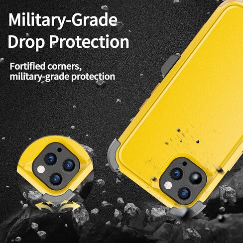 Unitedtime for iPhone 13 Pro Case Magnetic Compatible with MagSafe with Belt-Clip Holster, Rugged Shockproof Military Grade Tough Bumper Phone Cover Heavy Duty (Camouflage) in Saudi Arabia