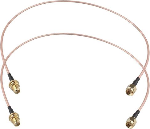 2pcs SMA Female Bulkhead Mount to SMA Male WiFi Aerial Antenna Extension Cable RG316 Coaxial Cable 15cm/6 inch for Wireless PCI Express PCIE Network Card WiFi Router USB Adapter in Saudi Arabia