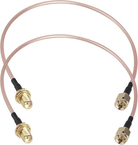 2pcs SMA Female Bulkhead Mount to SMA Male WiFi Aerial Antenna Extension Cable RG316 Coaxial Cable 15cm/6 inch for Wireless PCI Express PCIE Network Card WiFi Router USB Adapter in Saudi Arabia