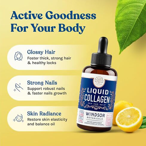 Vegan Collagen Builder Liquid Supplement - Collagen Booster with Vitamin C, Biotin, Hyaluronic Acid & Amino Acids - Vegetarian Collagen for Women, Organic Fruit & Vegetable Blend - 120ml, 60 Day in Kuwait