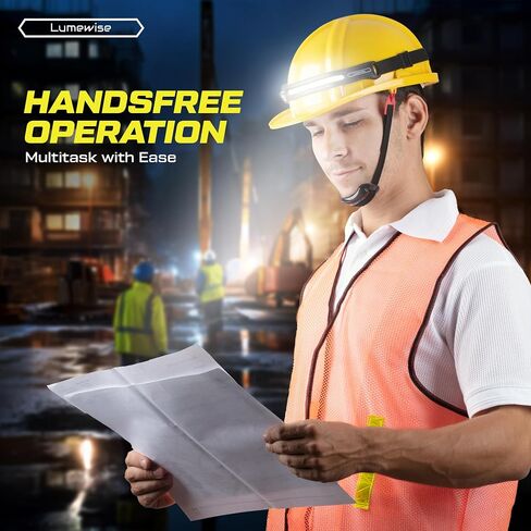 Headband Light - LED Headlamp Rechargeable, IPX4 Waterproof Head Lamp 270° Wide Beam 350 Lumens with Motion Sensor, 6 Modes, 8hr Battery Life Head Lamps for Camping, Hiking, & Industrial Use in Saudi Arabia