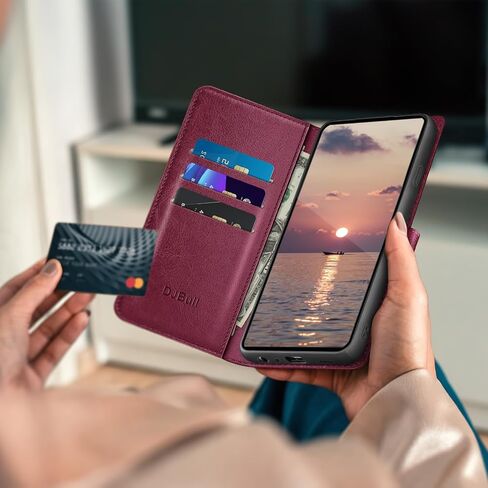 حافظة محفظة 2 في 1 قابلة للفصل لهاتف iPhone XR مع حامل بطاقة الائتمان، RFID Blocking، غطاء حماية من جلد البولي يوريثان قابل للطي للنساء والرجال لهاتف Apple XR، أحمر نبيذي in Saudi Arabia