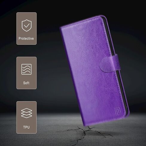 حافظة محفظة 2 في 1 قابلة للفصل لهاتف iPhone XR مع حامل بطاقة الائتمان، RFID Blocking، غطاء حماية من جلد البولي يوريثان قابل للطي للنساء والرجال لهاتف Apple XR، أحمر نبيذي in Saudi Arabia