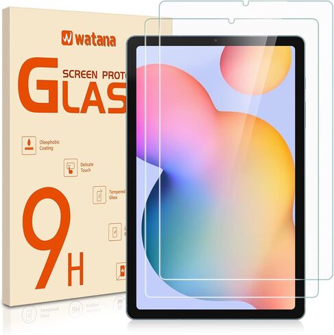 Watana [واقي شاشة مكون من عبوتين لجهاز Samsung Galaxy Tab S6 Lite 2022/2020، مقاس 10.4 بوصة (SM-P613/SM-P619/SM-P610/SM-P615)، غشاء زجاجي مقوى للكمبيوتر اللوحي متوافق مع قلم S، [مقاوم للخدش] [خالية من الفقاعات] in Saudi Arabia