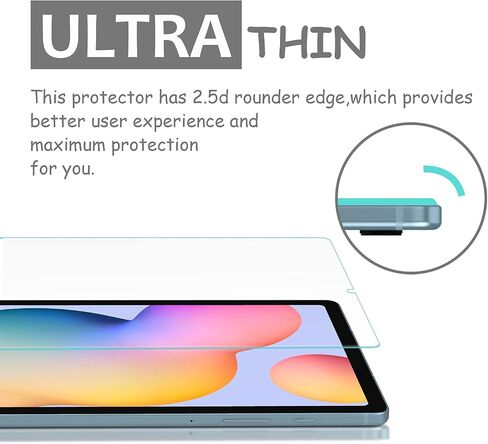 Watana [واقي شاشة مكون من عبوتين لجهاز Samsung Galaxy Tab S6 Lite 2022/2020، مقاس 10.4 بوصة (SM-P613/SM-P619/SM-P610/SM-P615)، غشاء زجاجي مقوى للكمبيوتر اللوحي متوافق مع قلم S، [مقاوم للخدش] [خالية من الفقاعات] in Saudi Arabia