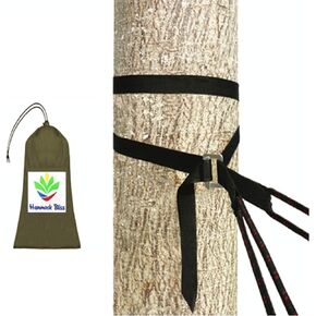 Hammock Bliss Deluxe Cinching Tree Straps - Heavy Duty & Extra Long Adjustable Tree Straps - Seat Belt Like Buckle Makes It a Cinch to Hang Your Camping Hammock - Set of 2 Straps