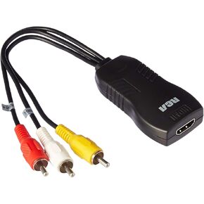 RCA RCA Composite Adapter, Black 7.60" x 4.90" x 1.00"