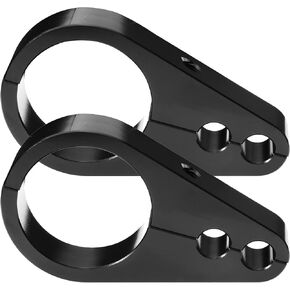 TIGERSGATE 1 1/4" Handlebar or Frame Mount or Brake Line or Clutch Cable Clamp Clip for Harley Models, Chrome