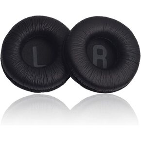 Earpads for JBL Tune 600 BTNC 500BT T450, Replacement Ear Cushion Pads with Protein Leather and Memory Foam for JBL Tune T450BT 500 JBL JR300 Wireless Headphones, Pack of 2, Black