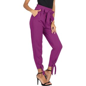 GRACE KARIN Womens Casual High Waist Pencil Pants with Bow-Knot Pockets for Work