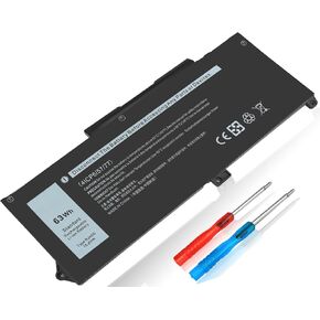 RJ40G 63Wh 15.2V Laptop Battery Replacement for Dell Latitude 14 5420 Latitude 15 5520 Precision 15 3560 Series 01K2CF 075X16 0WK3F1 0M3KCN 005R42 P137G P137G001 P104F P104F001