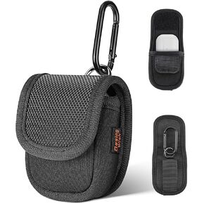Desing Wish Mini Pouch for Earbuds Case Bag, Flip-Cover Design Mini Backpack Keychain Pouch Small Pouch for Ear Buds with Case Compatible with AirPods Pro 2nd Generation Case - Black