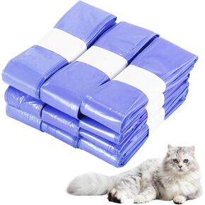 10 عبوات من أكياس إعادة التعبئة المتوافقة مع فضلات الجني - عبوات فضلات القطط بطول 15 قدم، وحقيبة بديلة للتخلص منها سهلة التركيب (لا تشمل الخرطوشة) (أرجواني) in Kuwait