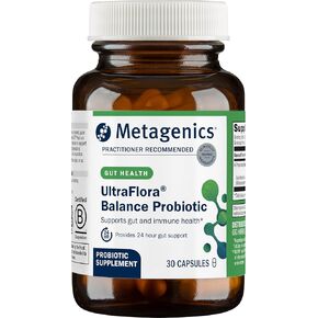 Metagenics UltraFlora Balance Probiotic - Probiotics for Digestive Health* - Immune Support Supplement* - Gastrointestinal Support* - Probiotic Supplement - 60 Capsules