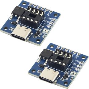 2pcs USB Type C Pluggable Development Board for ATtiny85 ATtiny Series Programming Editor Connector Replacement for Digispark Arduino Module