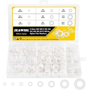 Washers, 304 Stainless Steel Large Fender Washers for Screws Bolts, 235PCS Flat Washers Assortment Set-15 Sizes–M3 M4 M5 M6 M8 M10 M12 for Furniture, Ship Car, DIY Project, Electrical Connections