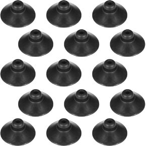 15Pcs Fish Tank Suction Cup Clips Aquarium Suction Cup Clips Soft Fish Tank Suction Cup Clip Sucker Black Air Hose Holder Clamp Accessories for Tank Pump Overhead Line Tube Fish Tank Aeration Setup