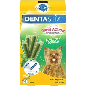 Pedigree Dentastix Fresh Toy/Small Treats For Dogs - 5.26 Oz. 21 Count