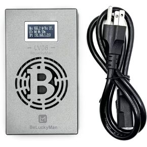 Bitcoin Miner Lucky Miner LV06 BTC Lottery Machine 500GH/S BM1366 WiFi SHA-256 Asic Chip Algorithm BTC BCH BSV DGB