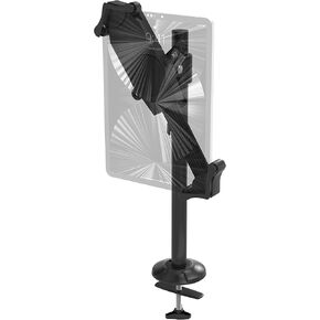 Desk Mount & Holder – CTA Desk Grommet Mount and Non-Security Universal Holder for iPad 10th Gen 10.9-inch & 8.6"-15.5" Tablets - Black (PAD-GCADMH)