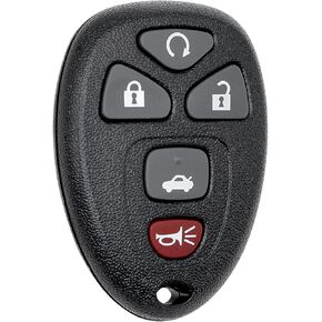 Key Fob Replacement for 2006-2013 Chevrolet Impala/ 05-07 Monte Carlo/ 06-11 DTS & Buick Lucerne Car Keyless Entry Remote Control, OUC60270 OUC60221, 5 Buttons