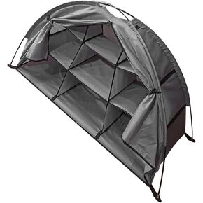 AMONIDA Camping Storage Tent, Foldable Camping Shoes Organizer 9 Shelves Clean Organization Portable for Outdoor